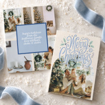 Modern Blue Arch Merry Christmas Collection