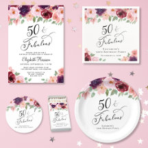 Elegant Floral 50th Birthday Party