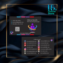 Business Cards - Social Media (Customizable)