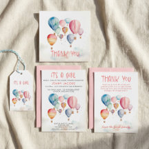 Watercolor hot air balloons flying