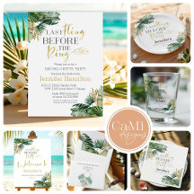 Tropical Bachelorette Weekend Itinerary Collection