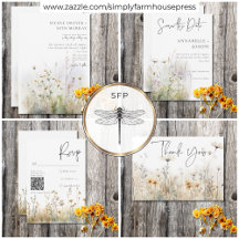 Rustic Summer Field of Wildflowers Wedding