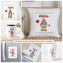 Funny Coffee Gnome Romantic Valentine Collection