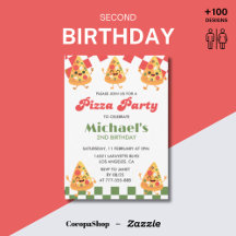 🎂 2nd Birthday Invitations – Girl & Boy 🎉✨💖