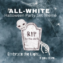 All-White Halloween Party Set