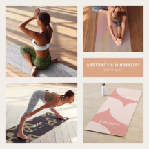 Yoga Mat Abstract and Minimalist Pattern Style