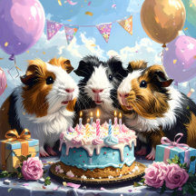 Guinea Pig Birthday Celebration