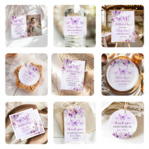 Elegant Purple Butterfly Collection