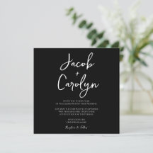 Minimalist Black and White Wedding Suite 