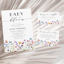 Baby in Bloom Spring Summer Wildflower Baby Shower