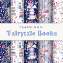Fairytale Books Wrapping Papers