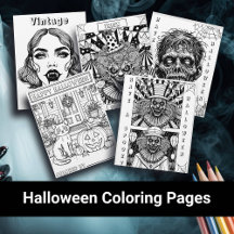 Halloween Coloring Pages for Kids, Teens & Adults