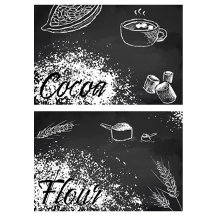 Chalkboard Ingredient Labels - Black and White