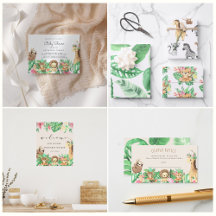Tropical Safari Baby Shower Collection
