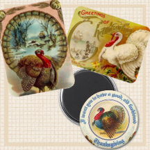 Vintage Thanksgiving Magnets