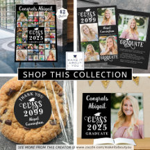 Modern Graduation Fancy Class Year Photo