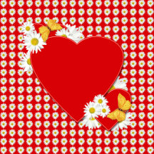 Valentine’s Day Hearts and Daisies