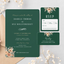 Elegant Green Floral Wedding Collection