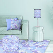 Purple liquid abstract pattern and white Decor