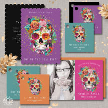 Sugar Skull Flowers Calling All Souls Birthday 
