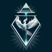 Wonderful white fantasy phoenix. 