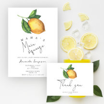 Lemon citrus baby shower