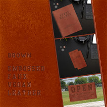 Embossed Leather - Brown