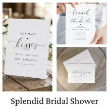 Splendid Luxury Script Bridal Shower