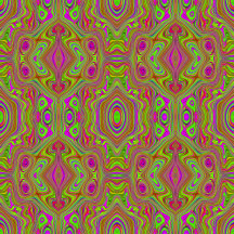 Trippy Retro Chartreuse Magenta Abstract Pattern