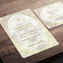 Luxury Marble and Gold Floral Wedding Suite