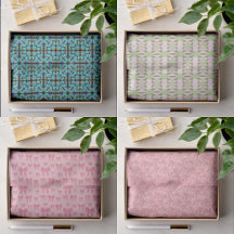 Gift Giving Tissue Paper With Retro Pop Art 2