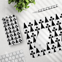 Ermine Pattern, Black on White Collection