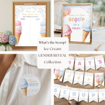 What's the Scoop Ice Cream Gender Reveal