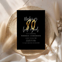 Making 80 look good black and gold
