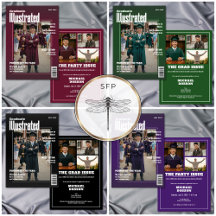 Magazine Cover Four Photo Fun Modern Graduation