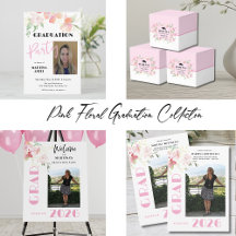 PINK FLORAL GRADUATION COLLECTION