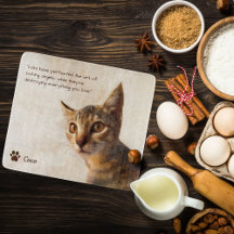 Custom Pet Photo Template for Kitchen Decoration