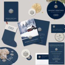 Sleek Snowflake Holiday Business
