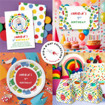 BOYS TOYS KID'S BIRTHDAY PARTY   PRIMARY COLORS