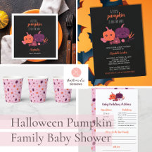 Pumpkin Family Halloween Baby Shower