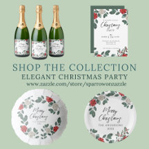 Elegant Christmas Party Invitations and Supplies