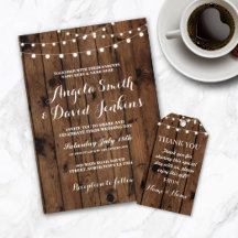 Elegant Wood String Lights