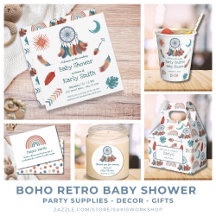Boho Retro Baby Shower
