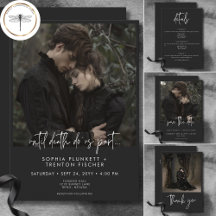 Dark Moody Minimal Photo Wedding