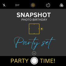 Snapshot Birthday Photo Party Set