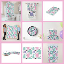 Colorful Abstract Cats Pattern 