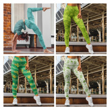 Green Clover Leaves Pattern Lucky Patrick's Day