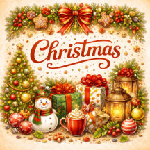 Boho Christmas Postcards Collection