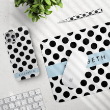 Polka Dots Pattern, Blue - Home Decor Collection
