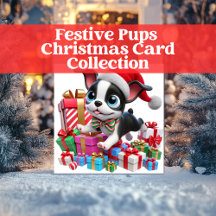 Festive Pups Christmas Card Collection